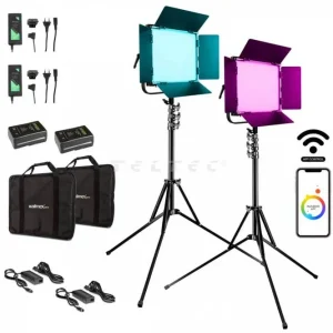 walimex pro LED Rainbow 100 W RGBWW Set 4 Versand Am Gleichen Tag