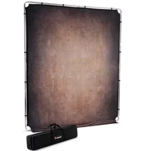 Manfrotto EzyFrame Vintage Hintergrund, 2 x 2,3 m, Walnut Kit Bestpreis