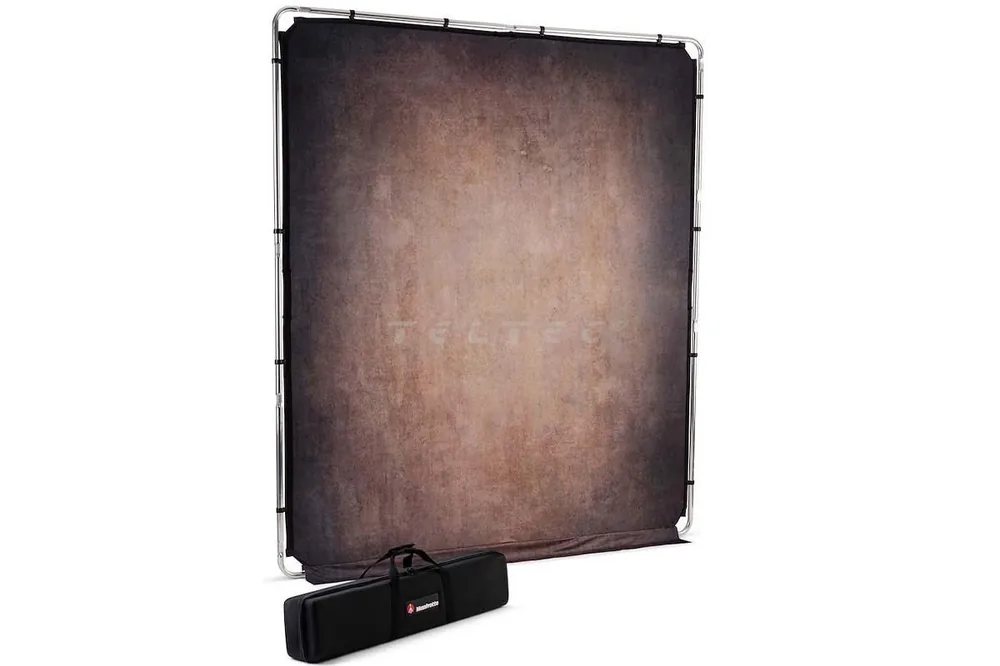 Manfrotto EzyFrame Vintage Hintergrund, 2 x 2,3 m, Walnut Kit Bestpreis
