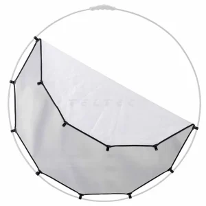 Solange Der Vorrat Reicht HaloCompact Plus Bespannung, 98 cm (38 Zoll), Silber/Weiß