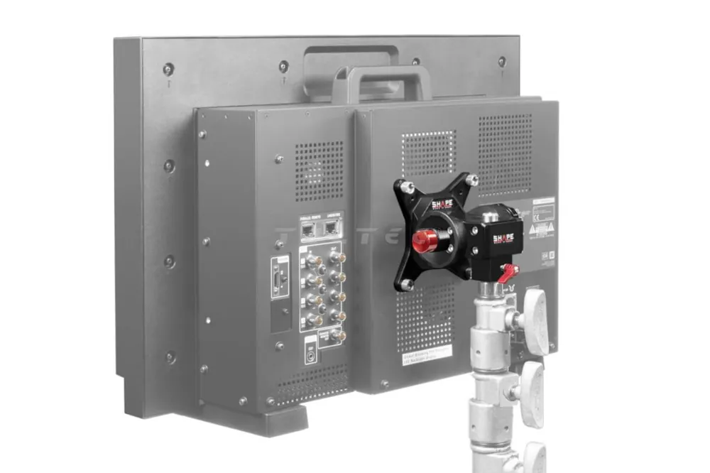 Kracherpreis Shape VSAPB Push Button Vesa Monitor Mount für C-Stand & Baby Pin