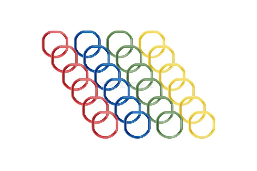 Wooden Camera Ultra Handle Color Rings Pack (6x Red, 6x Blue, 6x Green, 6x Yellow) Heißes Angebot