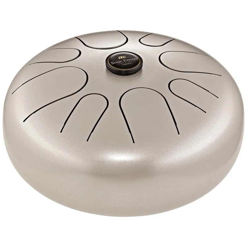 Meinl Sonic Energy STD4PG Steel Tongue Drum, Perlgrau, G Moll 8 Töne, 12" / 30 cm Durchmesser Mega-Angebot