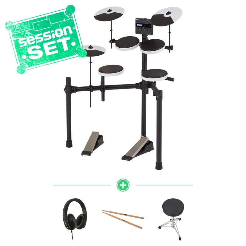 Preisreduziert Roland TD-02K E-Drum Set inkl. Kopfhörer & Drumhocker