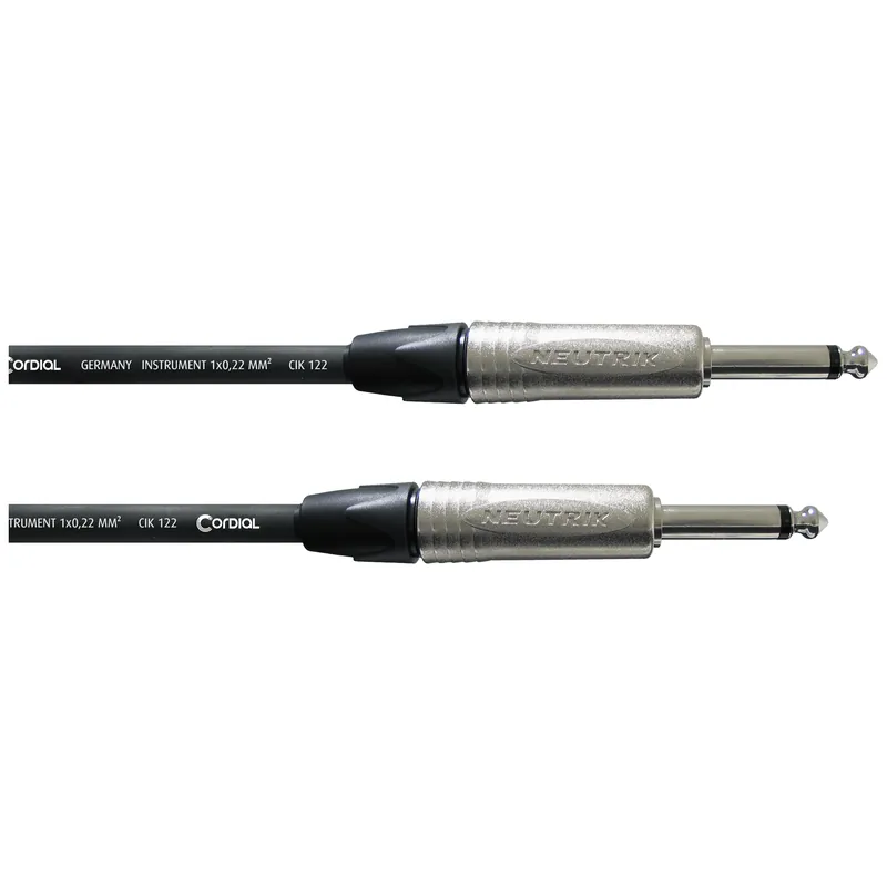 Top-Angebot Cordial Instrumentenkabel CXI 3 PP 3m NEUTRIK 2 x Klinke 6,3 mm mono