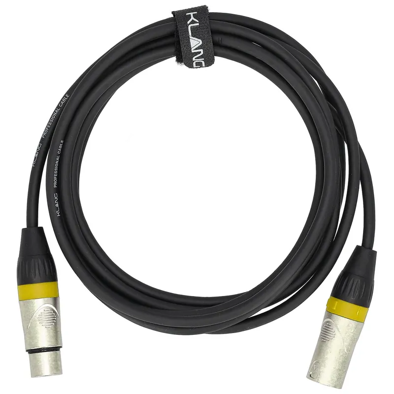 Klang Mikrofonkabel PRO, 2 Meter XLR male - XLR female Echt