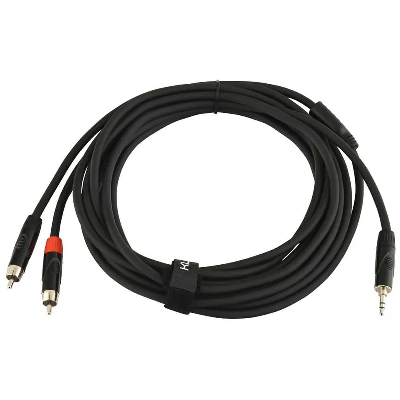 Klang Y-Audiokabel, 6 Meter 3,5 mm Klinke, male, stereo - 2x Cinch, male Sonderaktion