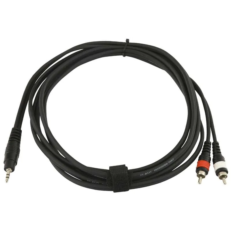 Klang Adapterkabel ECO, 3 Meter 3,5mm Klinke, male, stereo - 2x Cinch, male Kostenloser Versand