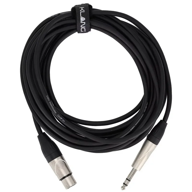 Günstig Klang Audiokabel, 3 Meter XLR female - 6,3 Klinke 6,3 Klinke, male, stereo