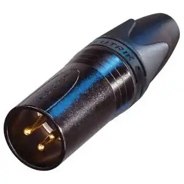 Neutrik NC3MXX-B XLR Kabelstecker Male Vergoldet Aktuell
