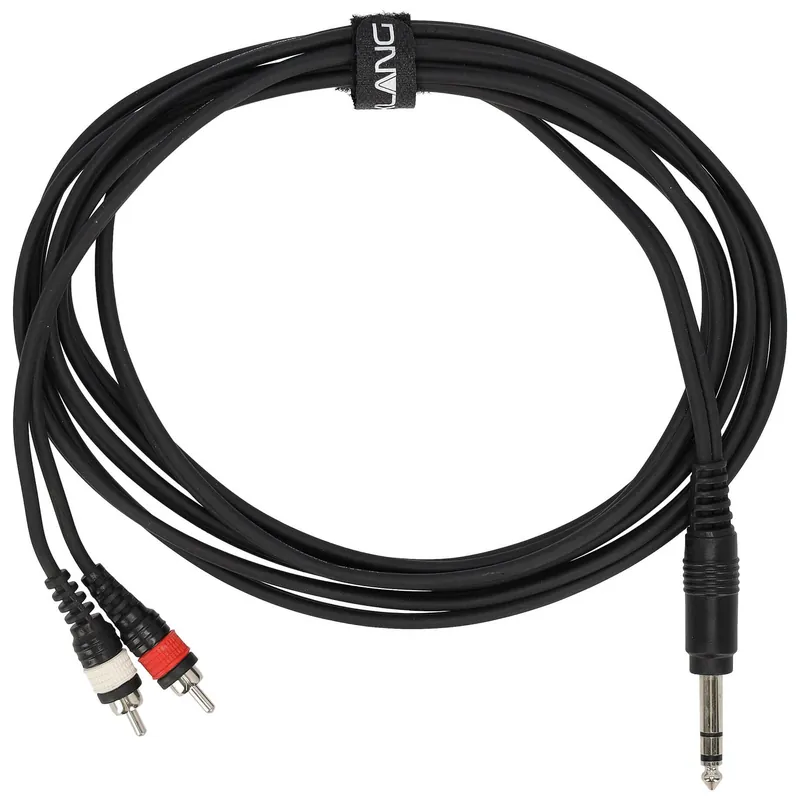 Klang Adapterkabel ECO, 3 Meter 6,3mm Klinke, male, stereo - 2x Cinch, male Abverkauf