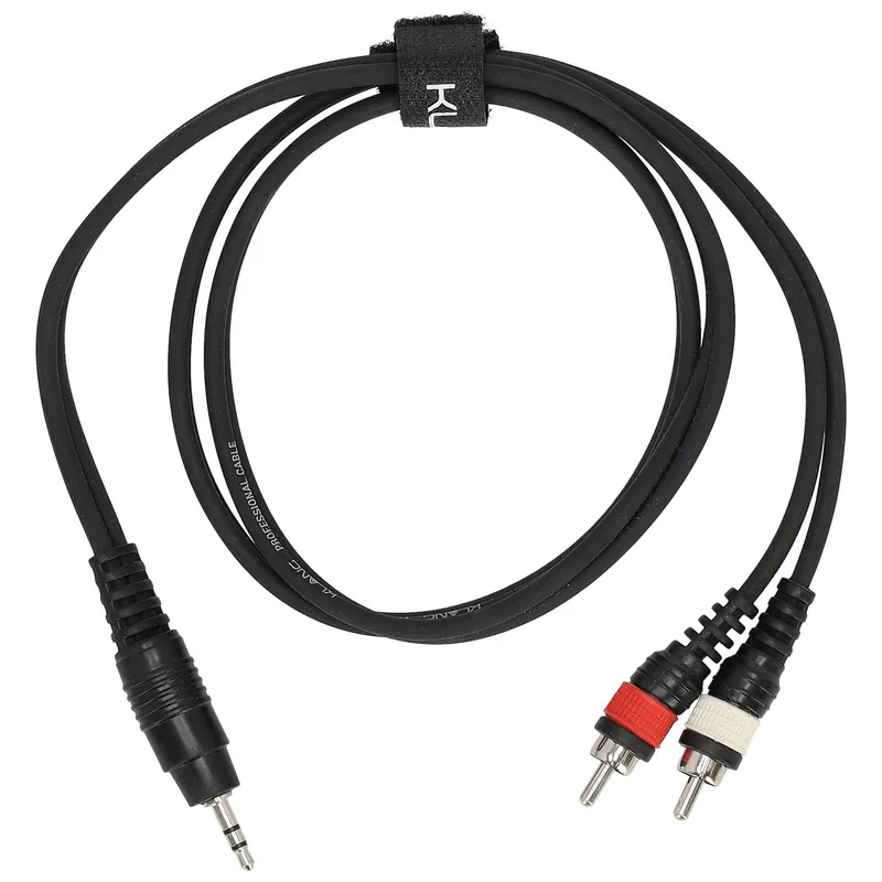 Versand Am Gleichen Tag Klang Adapterkabel ECO, 1 Meter 3,5mm Klinke, male, stereo - 2x Cinch, male