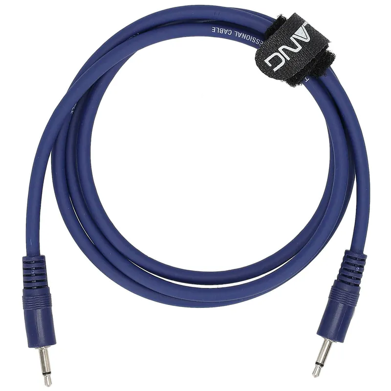 Klang Patchkabel, 1,2 Meter 3,5 mm Klinke, Klinke, mono blau Beliebt