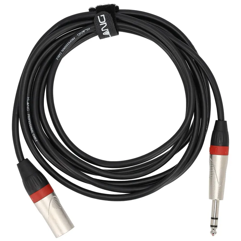 Klang Audiokabel, 3 Meter XLR male - 6,3 Klinke, male, stereo Expressversand