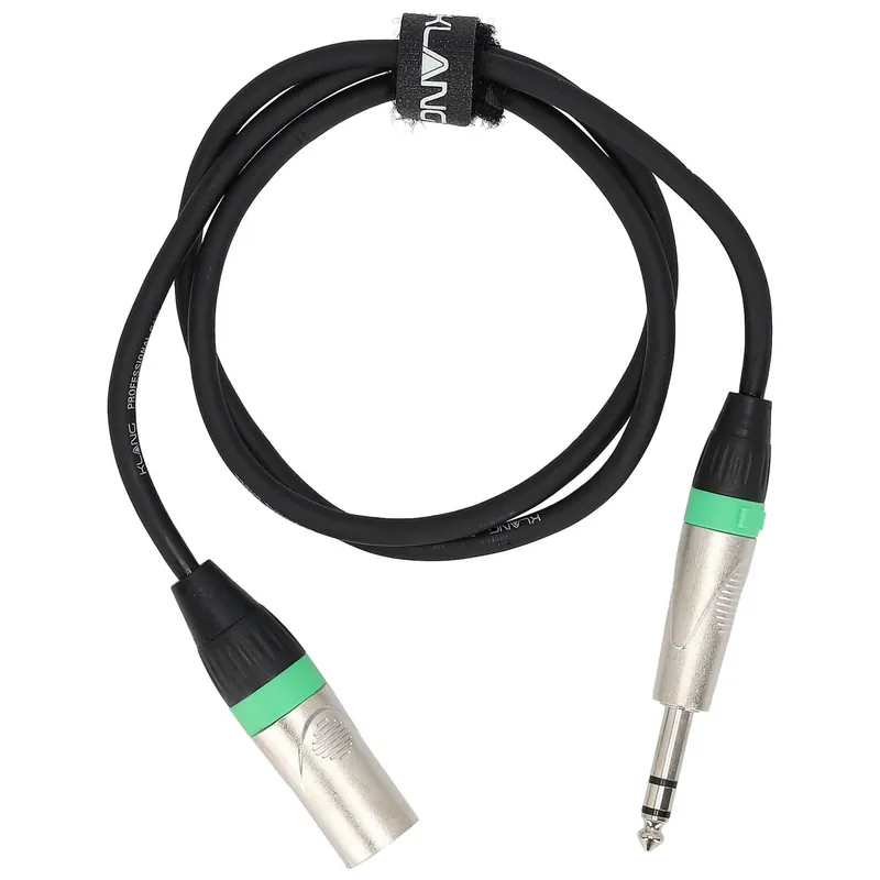 Mega-Angebot Klang Audiokabel, 1 Meter XLR male - 6,3 Klinke, male, stereo
