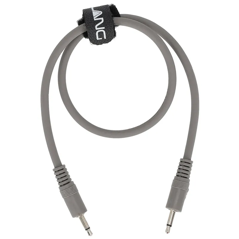 Klang Patchkabel, 0,5 Meter 3,5 mm Klinke, Klinke, mono grau Echt