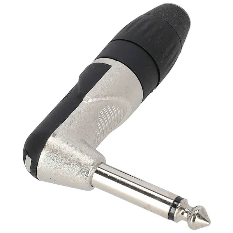 Klang Klinkenstecker 6,3mm Klinke, male, mono, Winkelstecker, nickel Begrenztes Angebot