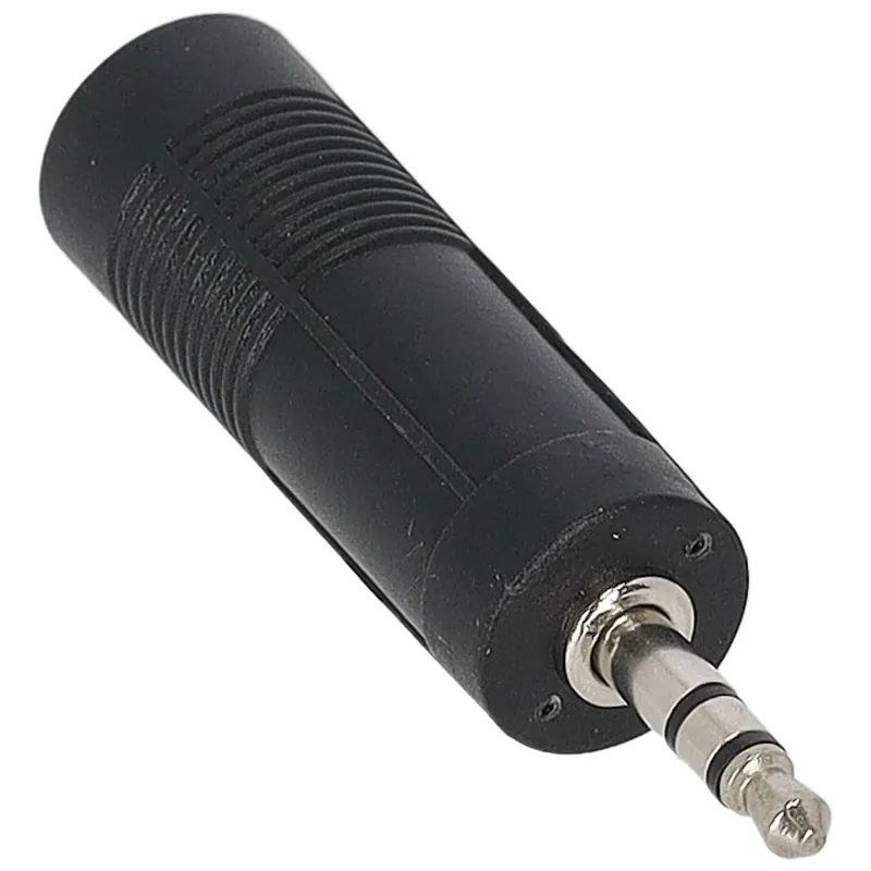 Klang Adapter Klinkenstecker 3,5 mm auf Klinkenbuchse 6,3 mm Stereo Plastik Preisknaller
