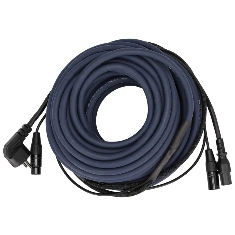 Preisreduziert DAP FP0820 Schuko-IEC XLR Strom-/Signalkabel 20 Meter