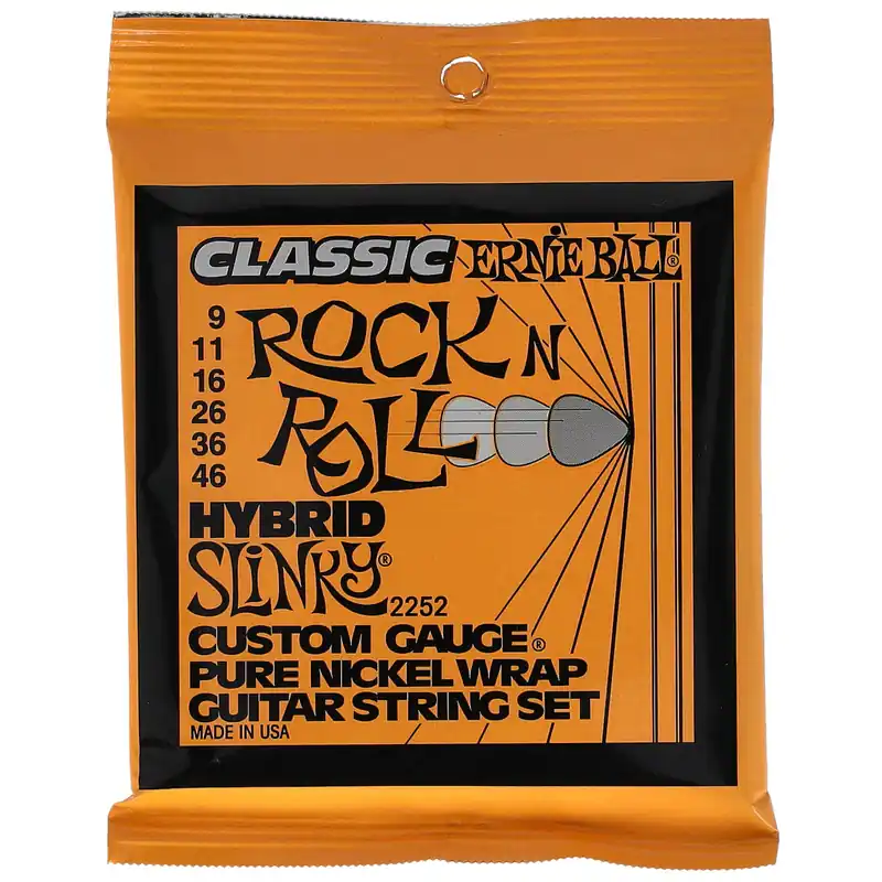 Kostenloser Versand Ernie Ball 2252 Classic Pure Nickel Hybrid Slinky | 009-046