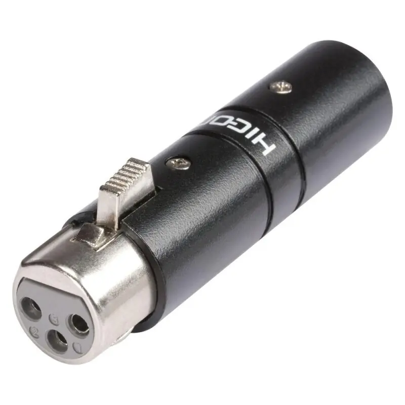 HICON CONNECTORS HICON Adapter | XLR 3-pol female/XLR 5-pol male gerade, schwarz Kostenfreie Lieferung