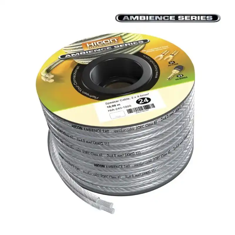 Heißes Angebot HICON HIFI&HOME Lautsprecherkabel, 2 x 4,00 mm² 10,00 m