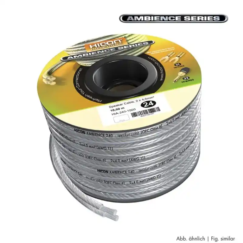 Schnäppchen HICON HIFI&HOME Lautsprecherkabel, 2 x 4,00 mm² 30,00 m