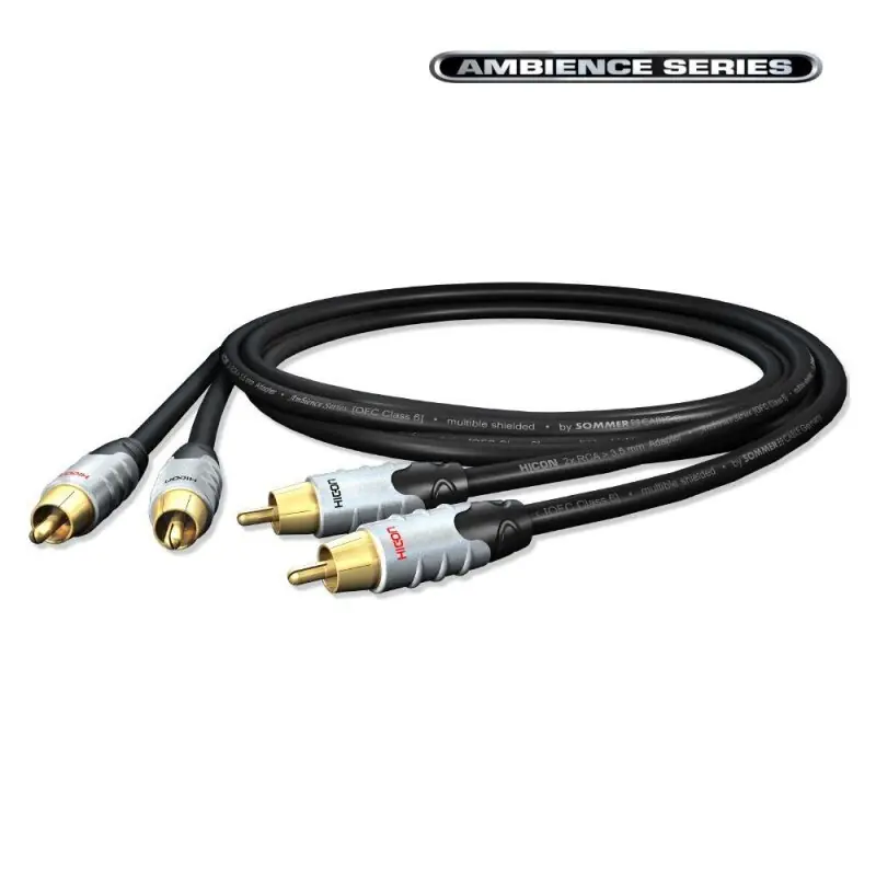HICON HIFI&HOME RCA-Cinchkabel RCA, 2 x | RCA-Cinch / RCA-Cinch, HICON 3,00m Versand Am Gleichen Tag