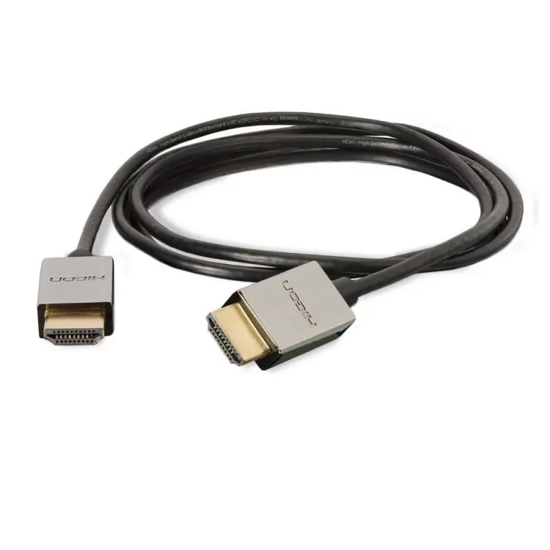 HICON CONNECTORS Multimediakabel HDMI® HighSpeed-Cable with Ethernet & ARC, 4K, compact, 19 x 0,04 mm² | HDMI® / HDMI®, HICON 5,00m Preisreduziert