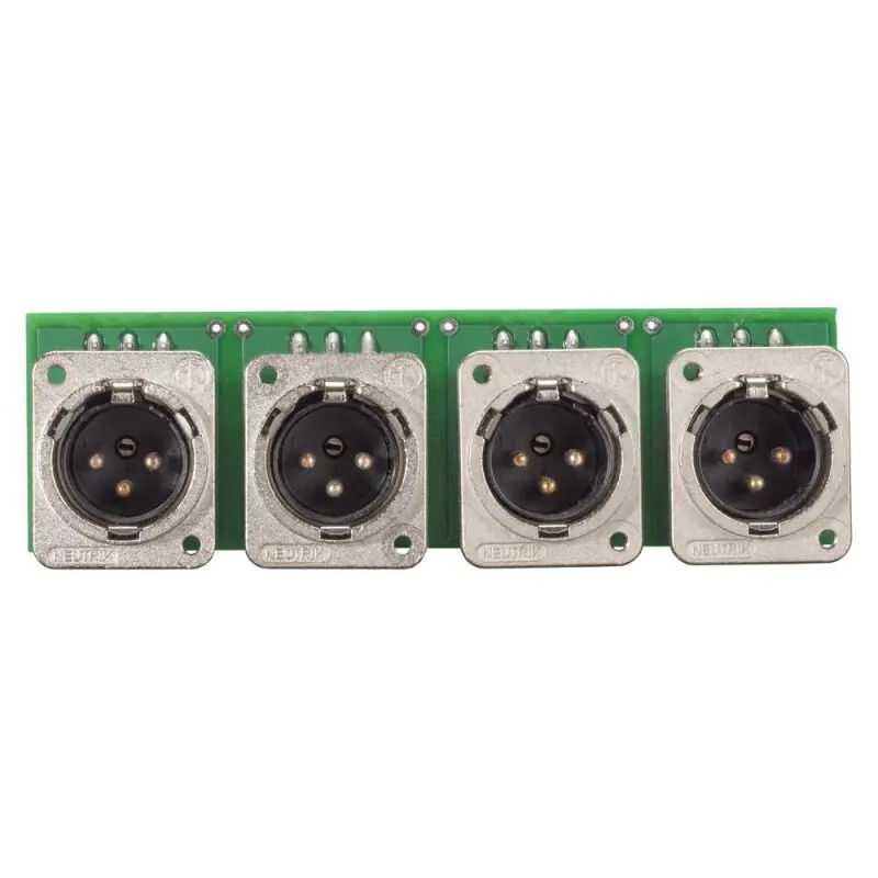 Nur Für Kurze Zeit SOMMER CABLE INSTALL-Modul 4 x XLR D-Serie male, 3-pol , Metall-, Steck-Federklemmen 3-fach / Kanal-, versilberte(r) Kontakt(e), nickelfarben, für BB-Serie 19", PlugMama, THE BOXX