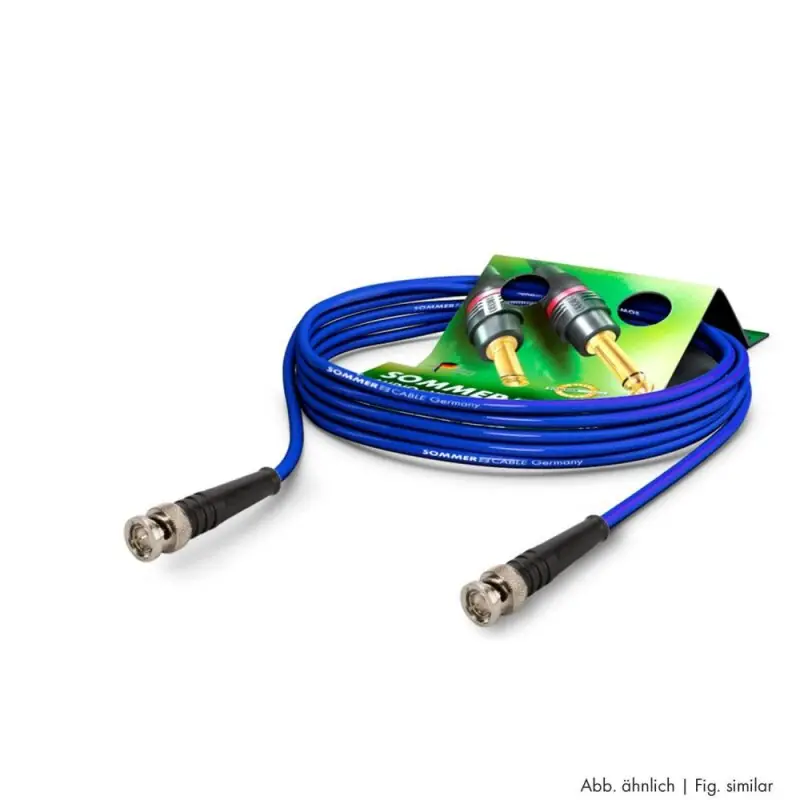SOMMER CABLE Video-Patchkabel HD-SDI (HDTV) SC-Vector 0.8/3.7, 1 x 0,80 mm² | BNC / BNC, HICON 1,00m | blau | violett Kostenfreie Lieferung