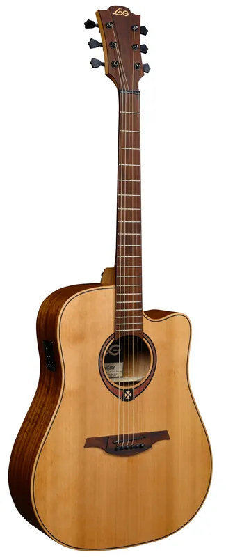 LAG T170DCE Tramontane 170 Dreadnought Elektro-Akustikgitarre, natur satin Solange Der Vorrat Reicht