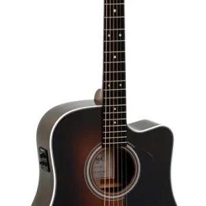 SIGMA GUITARS DTC-1E-SB Dreadnought Elektro-Akustik-Gitarre, sunburst Markenware