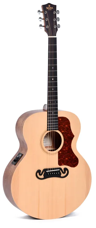 SIGMA GUITARS GJME Grand Jumbo Elektro-Akustik-Gitarre, natur Schneller Versand