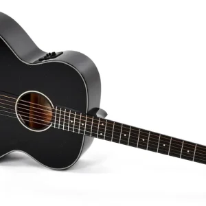 Neue Ware SIGMA GUITARS GJM-1E-MFBK Grand Jumbo Elektro-Akustik-Gitarre, metallic flake black