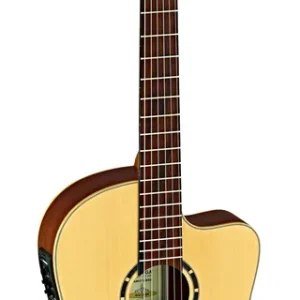 ORTEGA RCE125SN Small Neck Elektro-Konzert-Gitarre inkl. Gigbag, natur Neue Kollektion