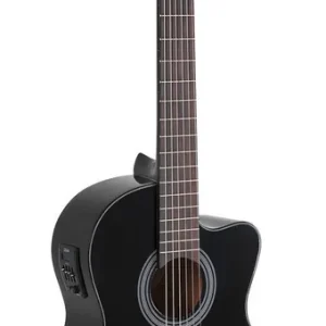 Letzte Chance GEWA Student Schwarz Electric 4/4 Elektro-Akustik-Gitarre (VG500.162)