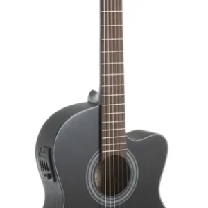 Billig GEWA Student Schwarz Cedar Electric 4/4 Elektro-Akustik-Gitarre (VG500.166)