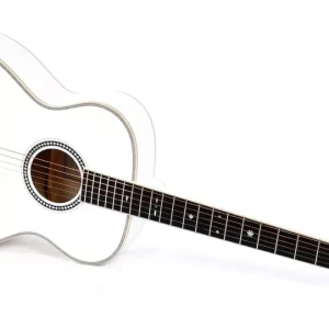 SIGMA GUITARS 000A White Pearl Elektro-Akustik-Gitarre inkl. Softcase Markenprodukt