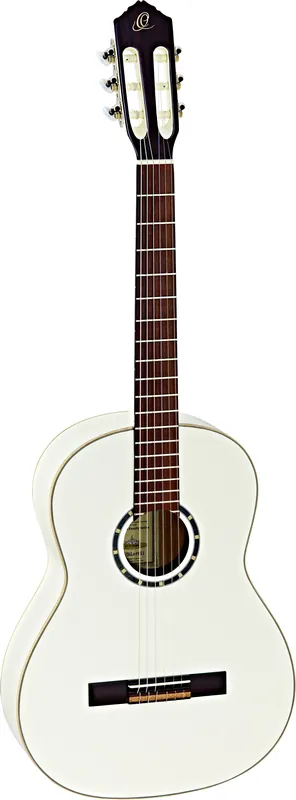 ORTEGA R121SNWH Small Neck Konzert-Gitarre 4/4 inkl. Gigbag, weiss DE Top-Preis