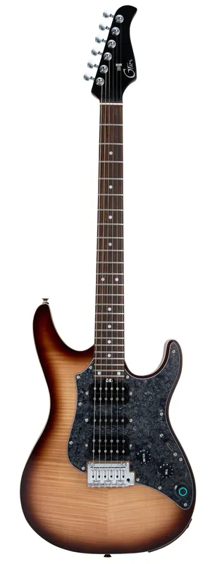 MOOER GTRS SL810 BR Soloist 810 Intelligent Guitar Intelligent E-Gitarre, brown burst Versand Am Gleichen Tag