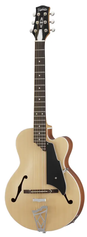 Billig VOX VGA3PSNA Giulietta Single Cut Hollowbody E-Gitarre inkl. Gigbag, natural