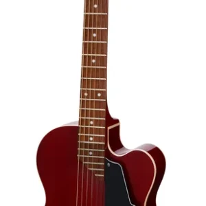 VOX VGA3PSTR Giulietta Single Cut Hollowbody E-Gitarre inkl. Gigbag, transparent red Nur Für Kurze Zeit