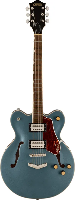 GRETSCH G2622 GNM Streamliner Center Block Double Hollobody E-Gitarre, gunmetal Finale Aktion