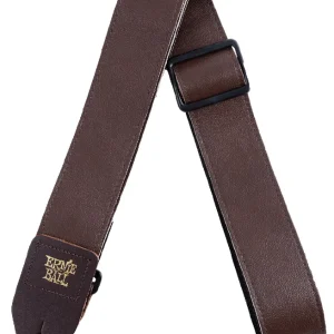 Neue Kollektion ERNIE BALL 4135 Tri Glide Leder Gitarrengurt (50mm), braun