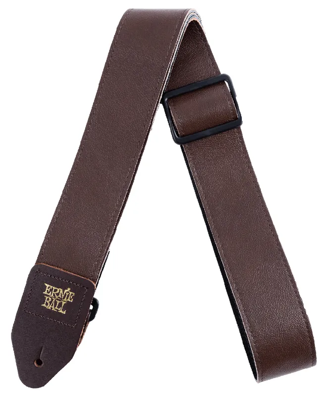 Neue Kollektion ERNIE BALL 4135 Tri Glide Leder Gitarrengurt (50mm), braun