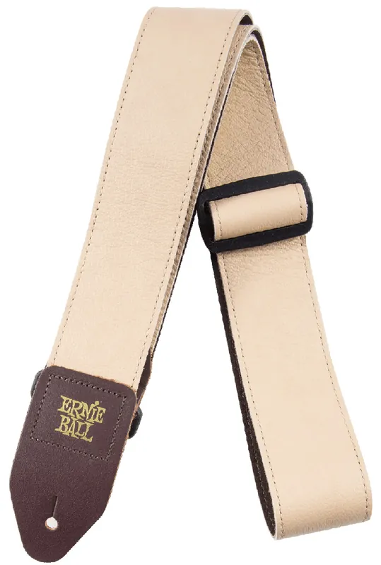 ERNIE BALL 4136 Tri Glide Leder Gitarrengurt (50mm), tan Neue Kollektion