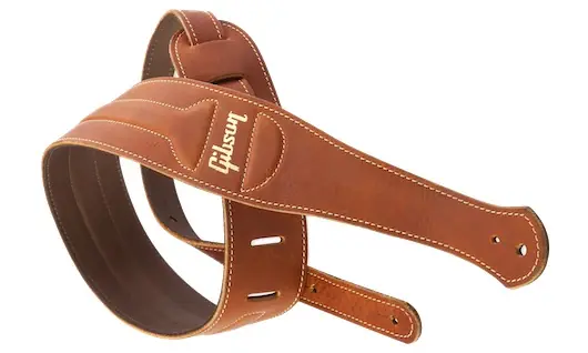 Ausverkauf GIBSON ASCL-BRN The Classic Leder-Gitarrengurt (65mm), braun