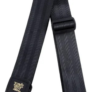 Neuheit ERNIE BALL 4139 Seatbelt Nylon Gitarrengurt (50mm), schwarz