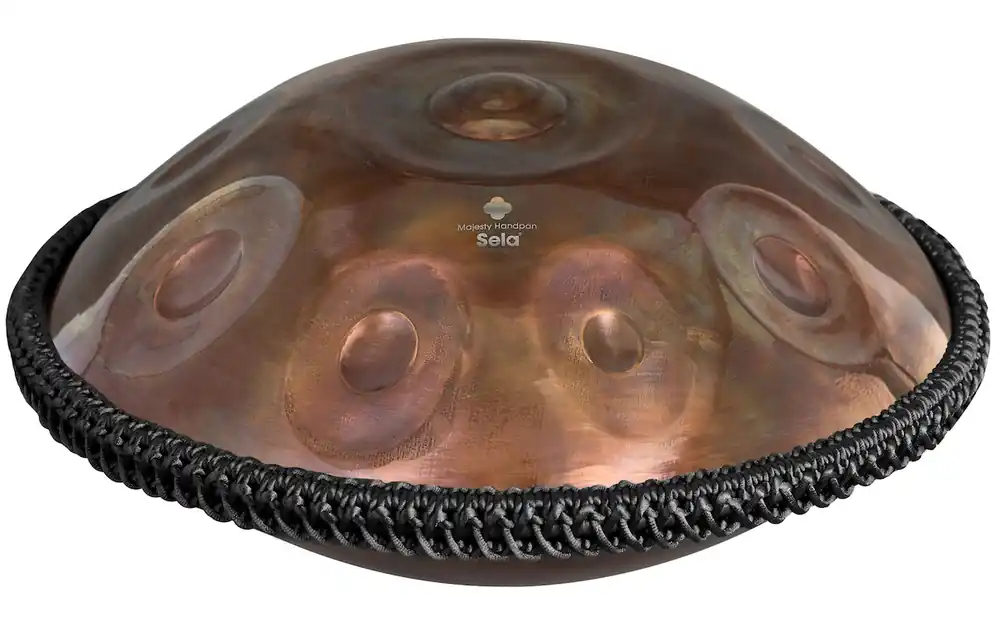 Gratis Versand SELA SE 307 Majesty Handpan Cis Pygmy 17 (9+8) Steel Drum + gepolsteter Tasche (Stainless) B-Ware